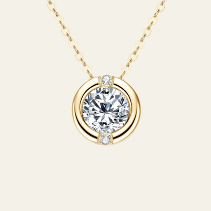 Classic Moissanite Solitaire Pendant Necklace