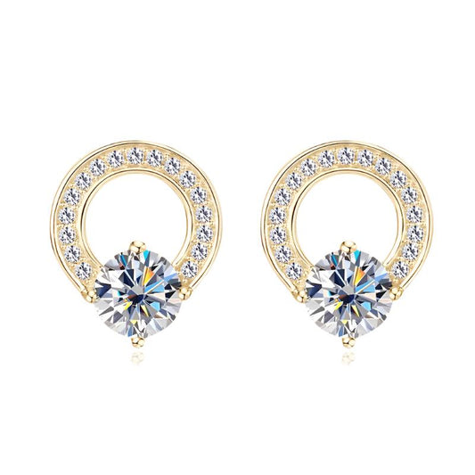 Diamond Earstuds Gold