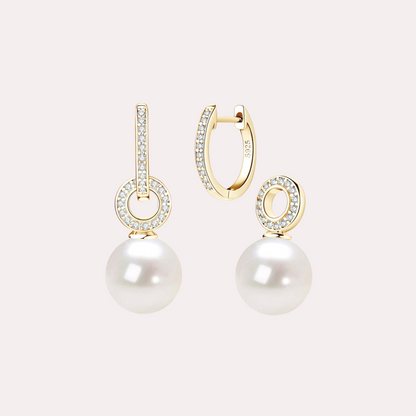 Sterling Silver Pearl Drop Earrings - Stud & Hoop