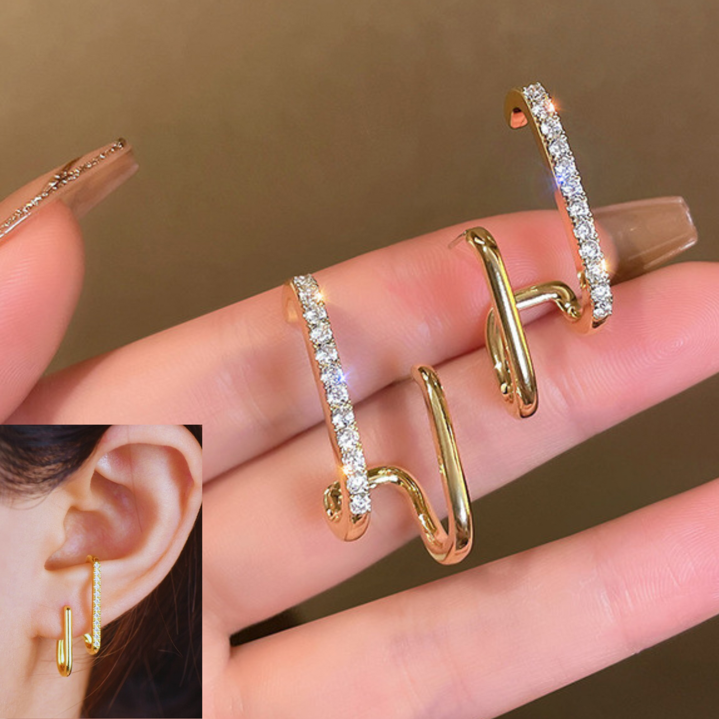 Duo Geometry Earrings