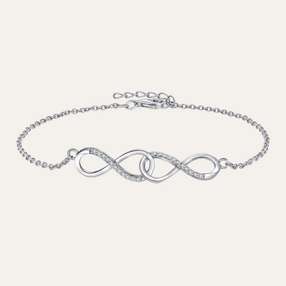 Women's Sterling Silver Infinity Bracelet - Ladies Trendy Jewelry 2024