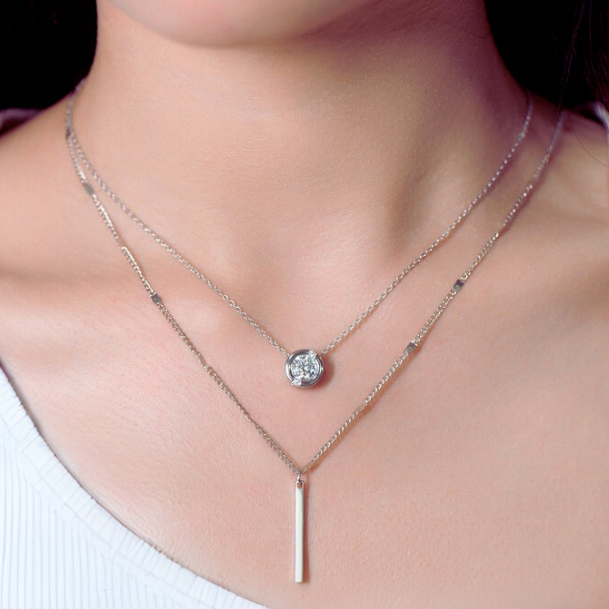 Classic Moissanite Solitaire Pendant Necklace