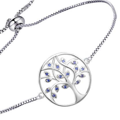 Tree of Life Adjustable Charm Bracelet - Women's Elegant Jewelry 2024